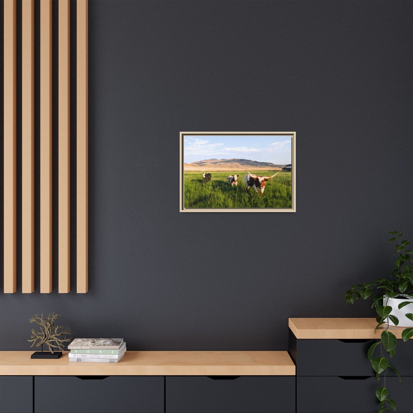 Grasslands Metal Printed Frame