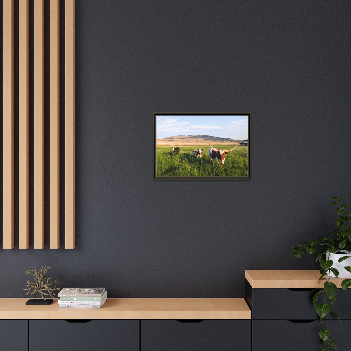 Grasslands Metal Printed Frame