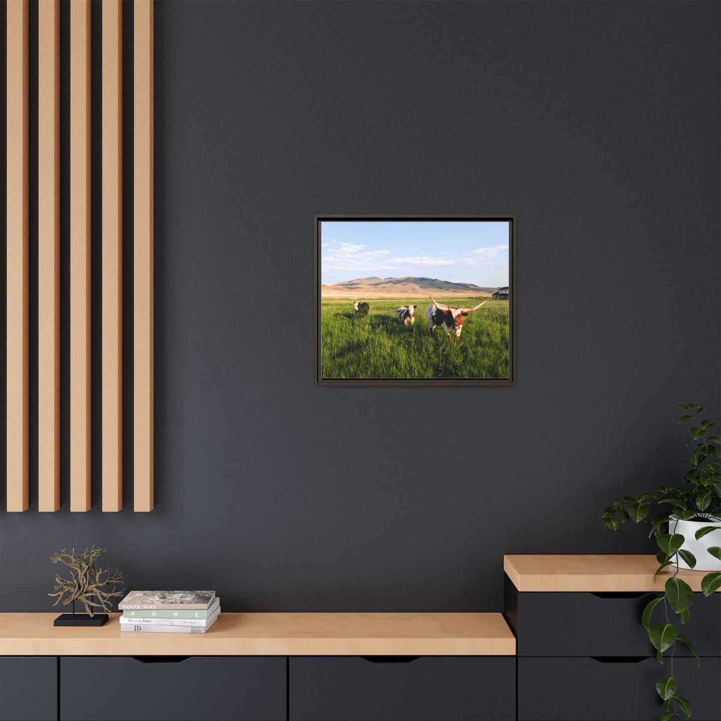 Grasslands Metal Printed Frame