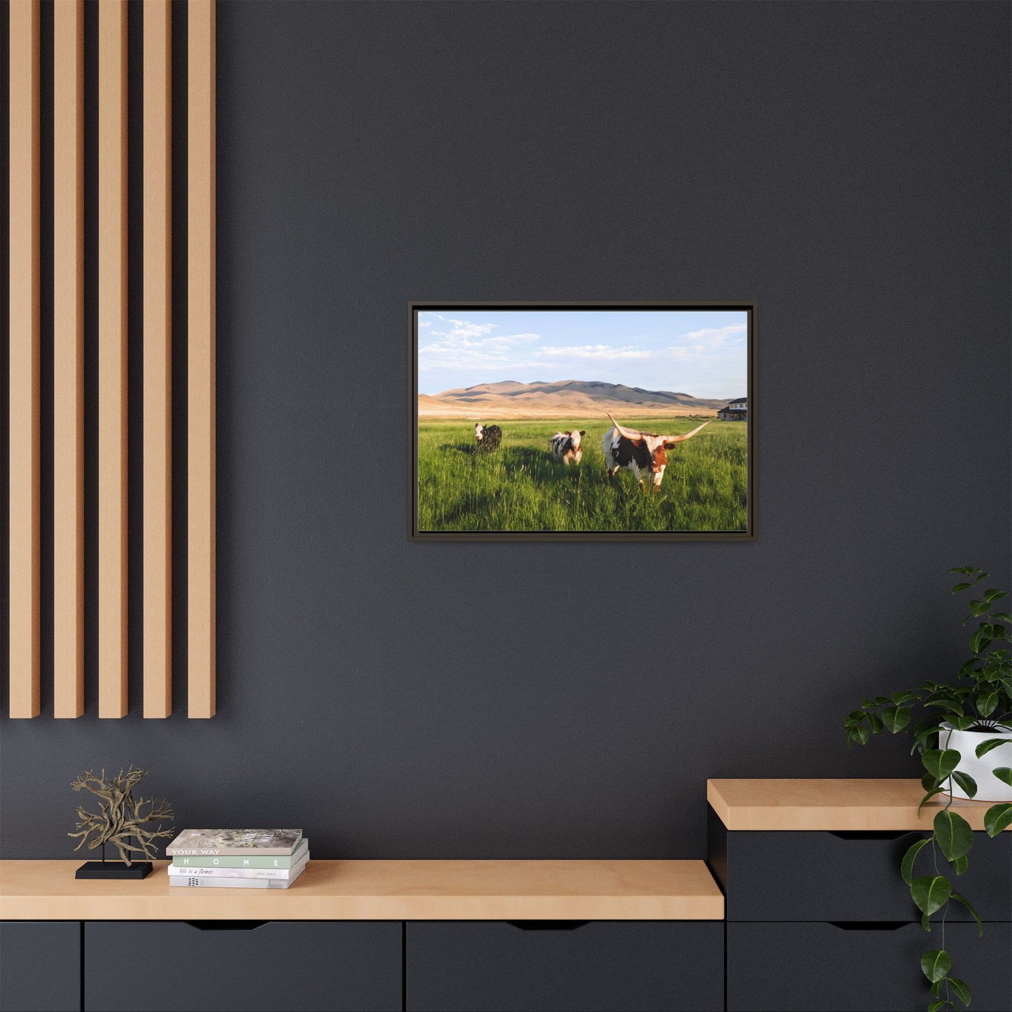 Grasslands Metal Printed Frame