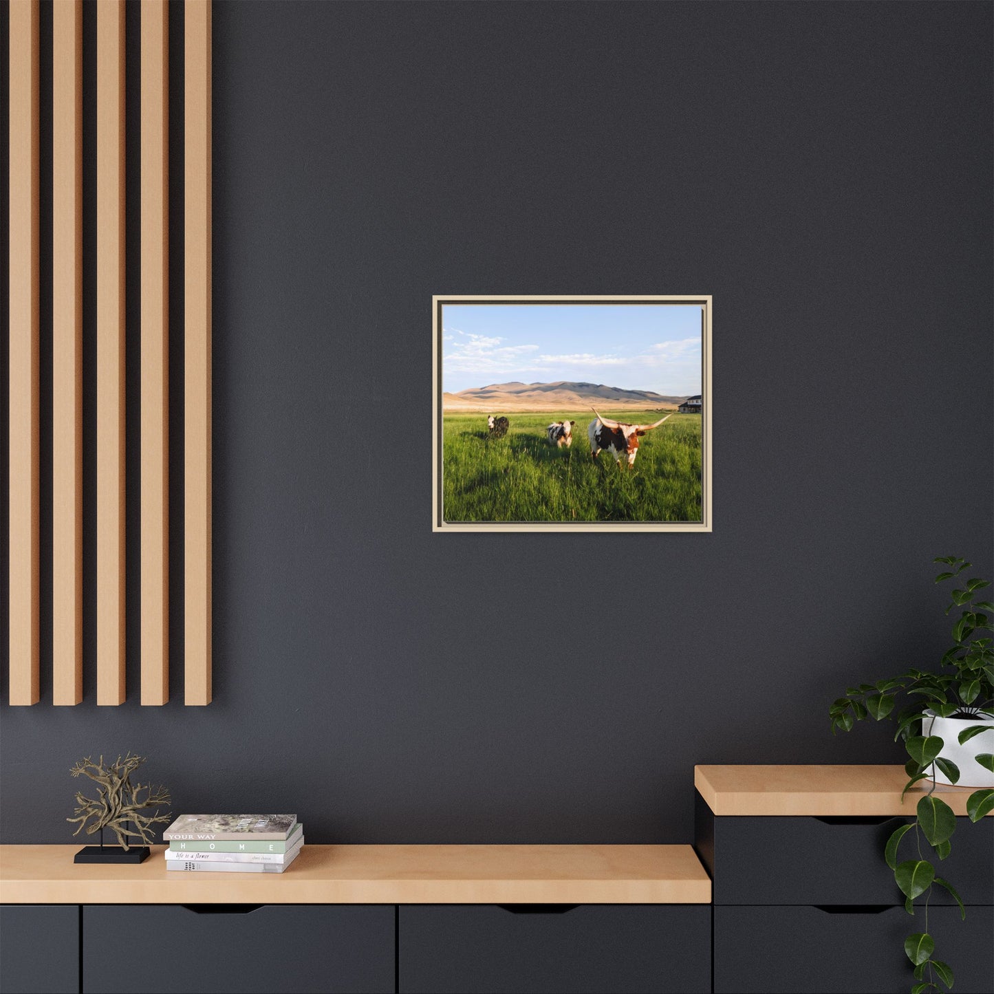 Grasslands Metal Printed Frame